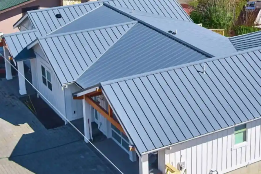 New metal roof installed on a home in Parker, Colorado